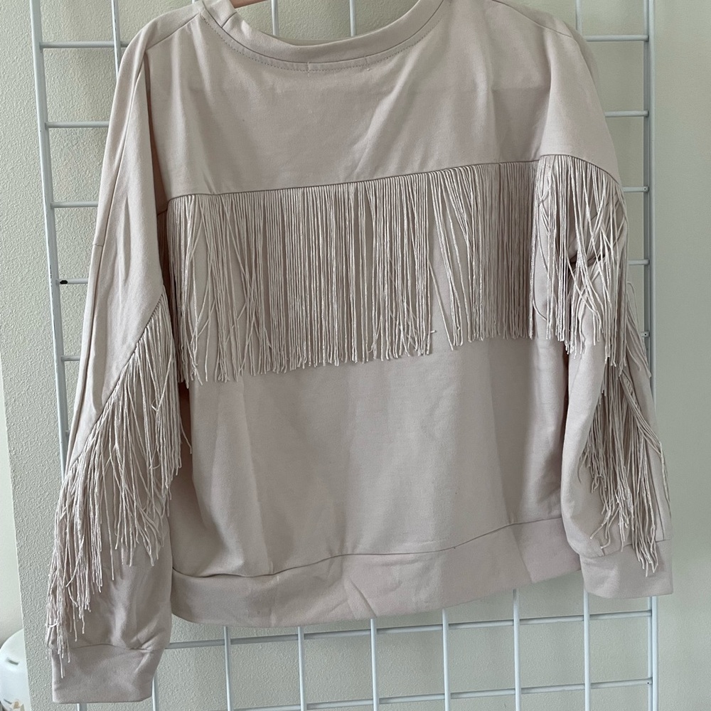 Dressed In Lala Fringe Pullover